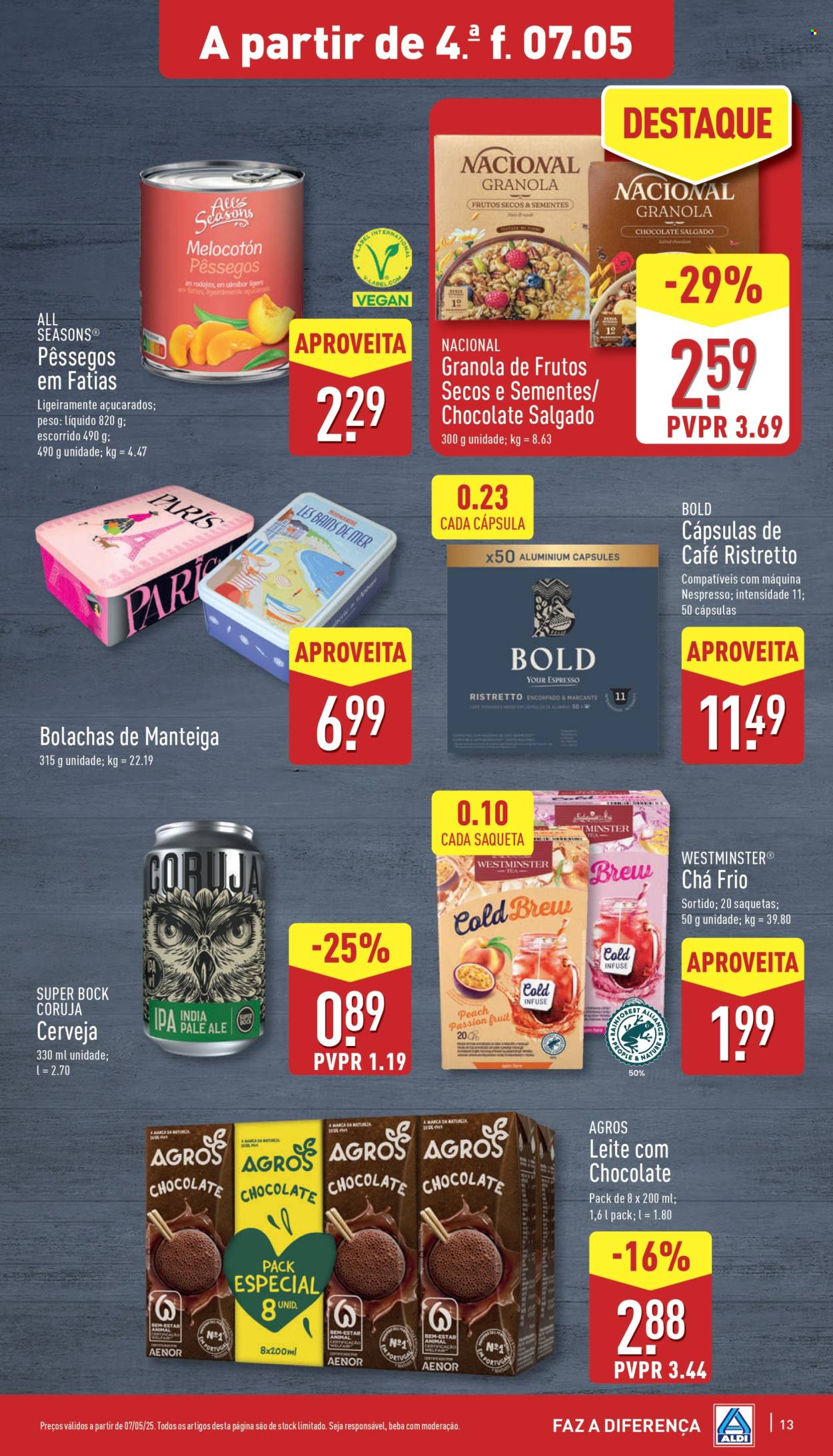 Folheto Aldi - 7.5.2025 - 13.5.2025. Página 1