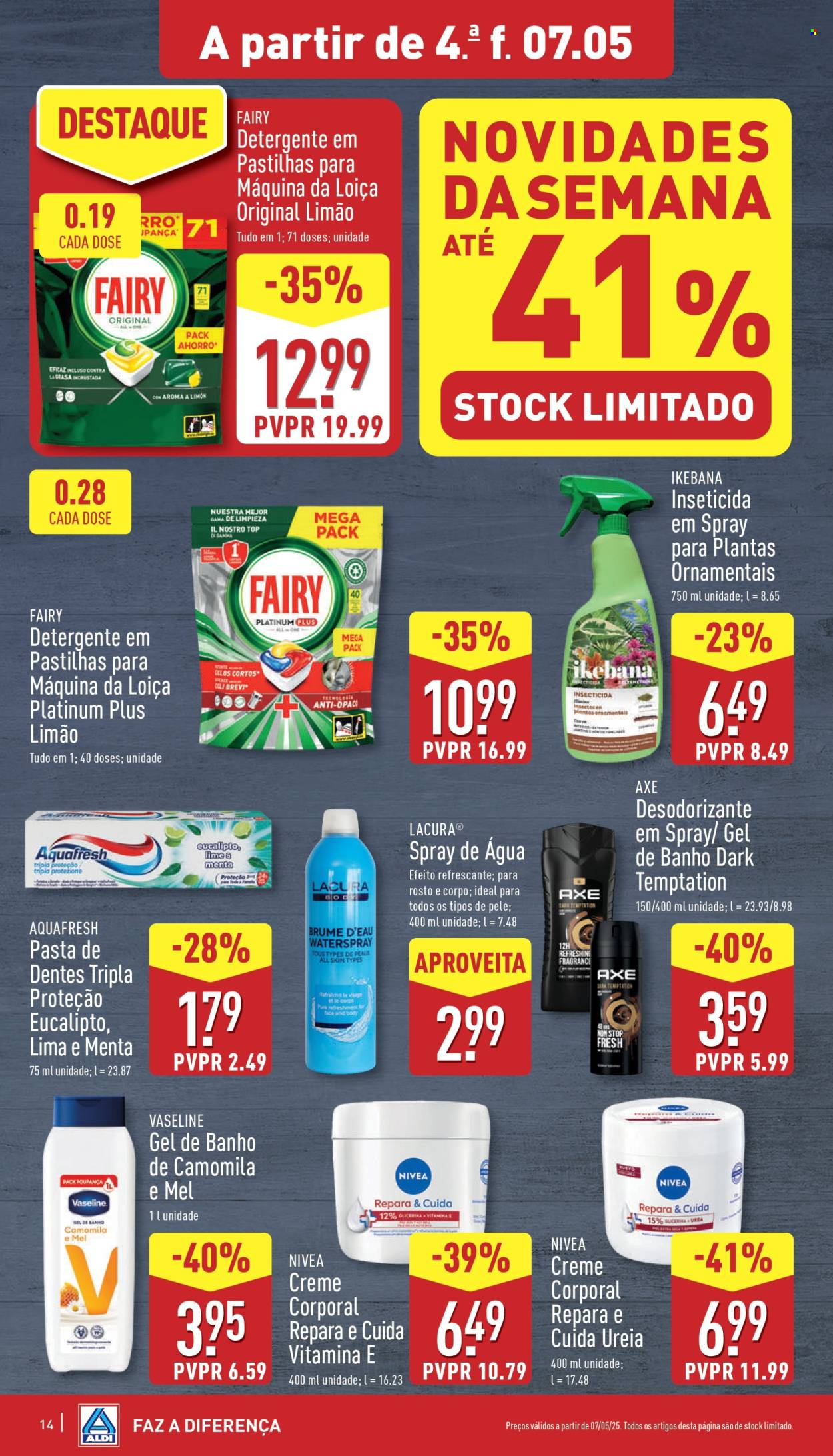 Folheto Aldi - 7.5.2025 - 13.5.2025. Página 1
