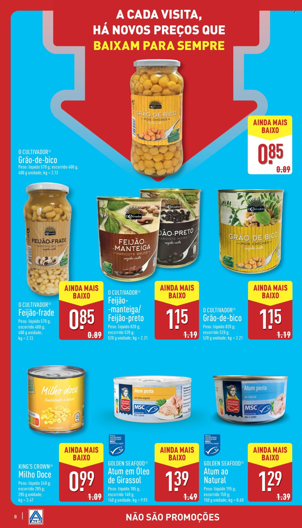 Folheto Aldi. Página 1
