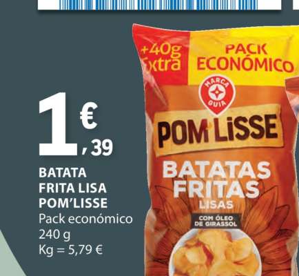 Batata Frita Lisa POM'LISSE