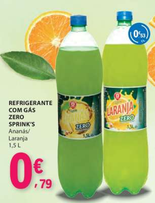 Refrigerante com Gás Zero Sprink's