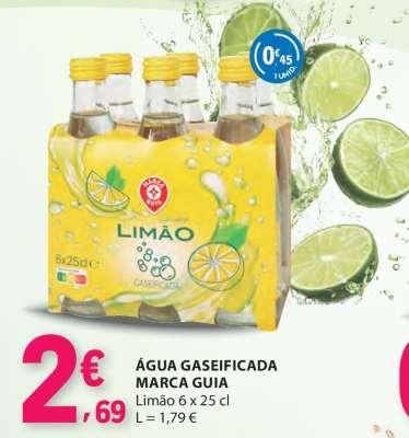 Água Gaseificada Marca Guia