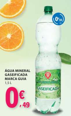 Água Mineral Gaseificada Marca Guia