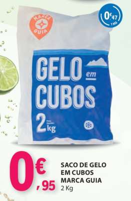 Saco de Gelo em Cubos Marca Guia