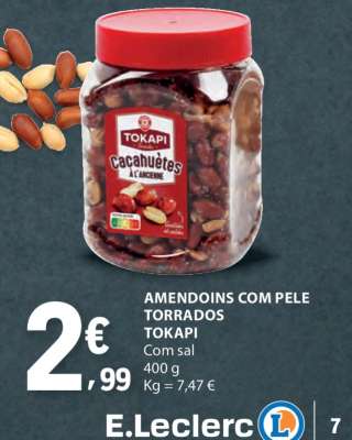 Amendoins com Pele Torrados Tokapi
