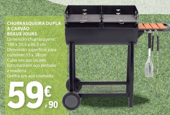 Churrasqueira Dupla a Carvão Beaux Jours