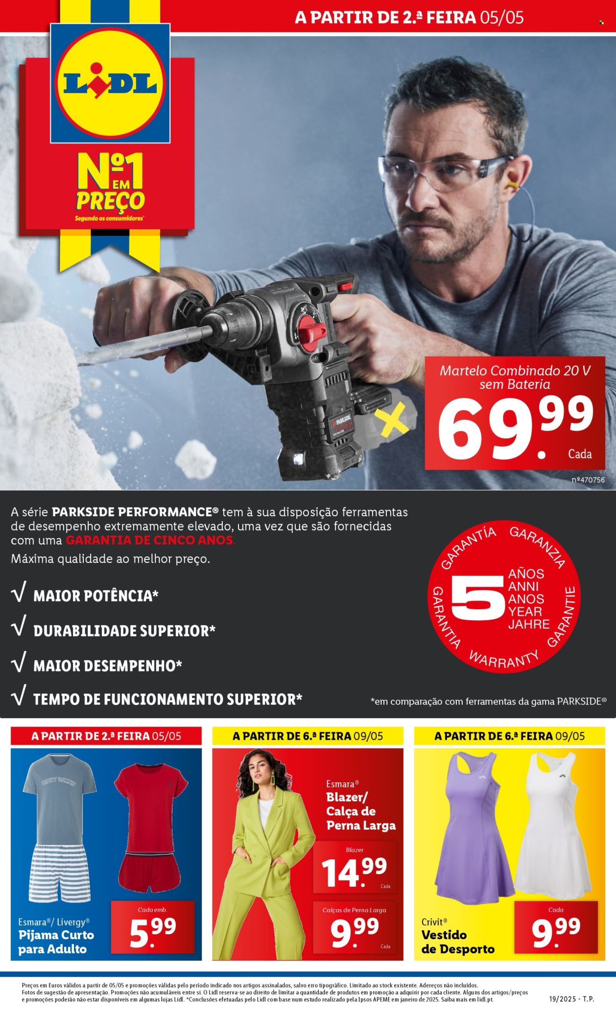 Folheto Lidl - 5.5.2025 - 11.5.2025. Página 1