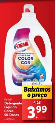 Formil Detergente Líquido Cores 50 Doses
