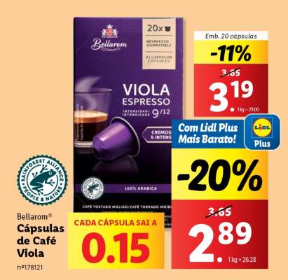 Bellaron Cápsulas de Café Viola