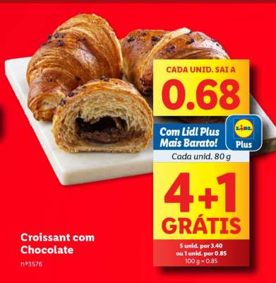 Croissant com Chocolate