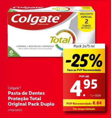 Colgate Pasta de Dentes Proteção Total Original Pack Duplo