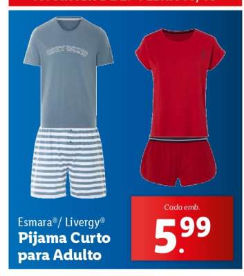 Pijama Curto para Adulto