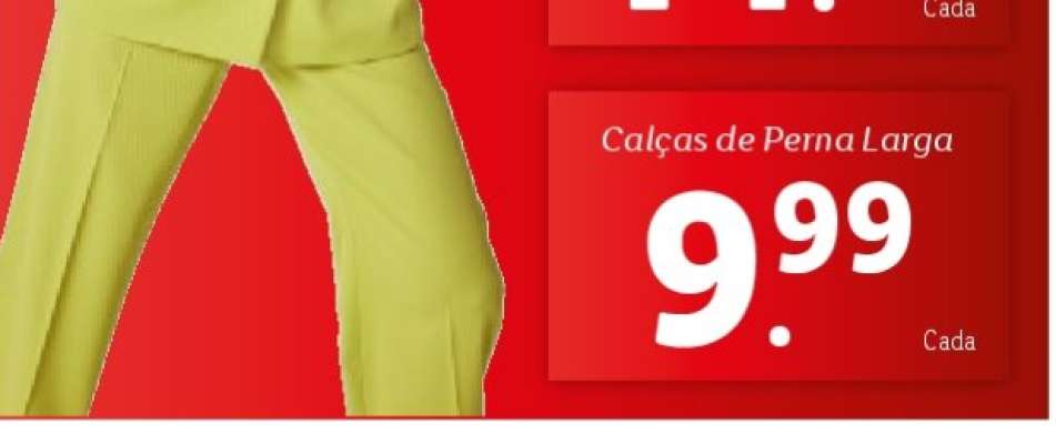 Calças de Perna Larga