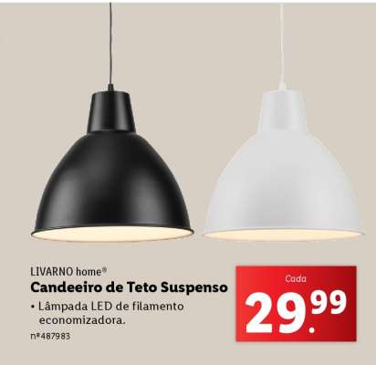 Candeeiro de Teto Suspenso