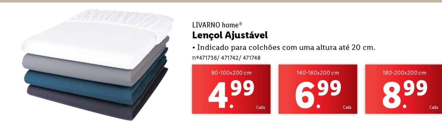 LIVARNO home® Lençol Ajustável