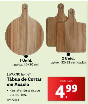 Tábua de Cortar em Acácia