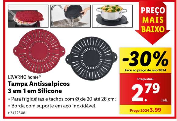 Tampa Antissalpicos 3 em 1 em Silicone