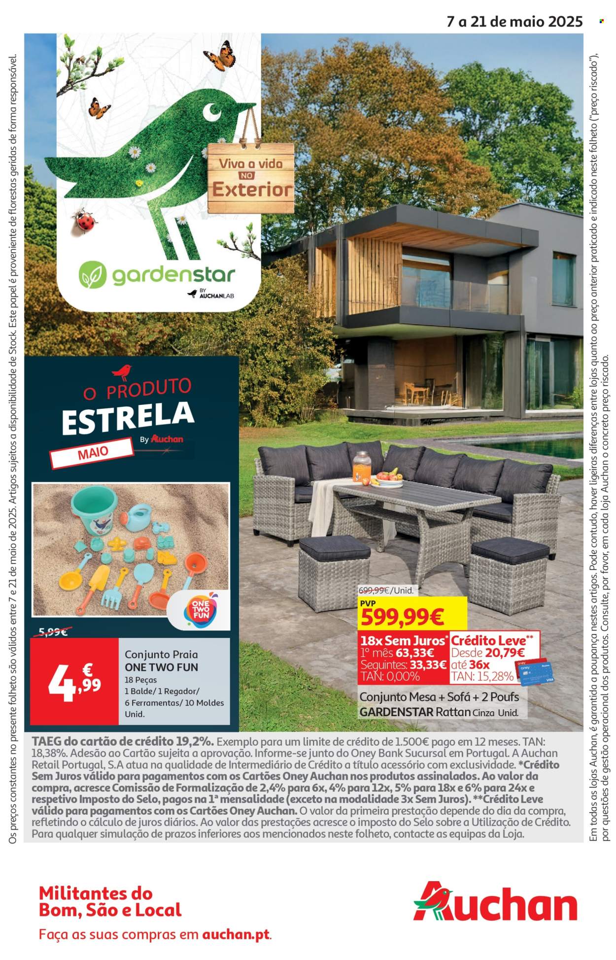 Folheto Auchan - 7.5.2025 - 21.5.2025. Página 1