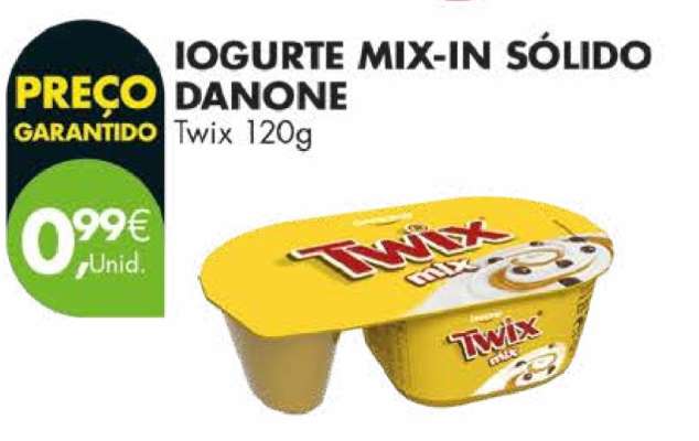 Iogurte Mix-In Sólido Danone Twix 120g
