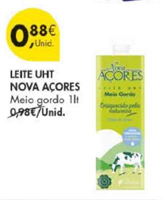 LEITE UHT NOVA AÇORES Meio gordo 1lt