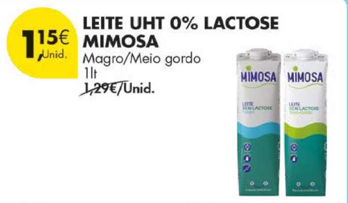LEITE UHT 0% LACTOSE MIMOSA