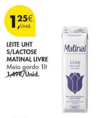Leite UHT S/Lactose Matinal Livre