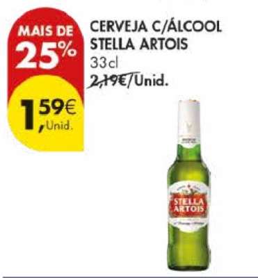 Cerveja c/Álcool Stella Artois 33cl