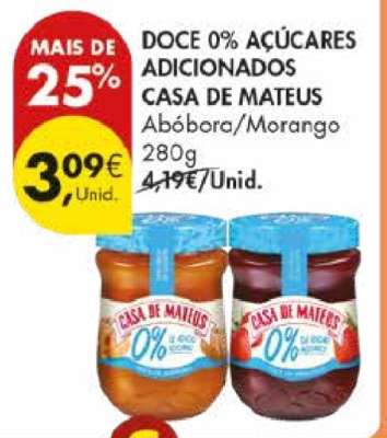 Doce 0% Açúcares Adicionados Casa de Mateus