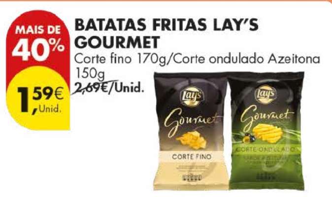 Batatas Fritas Lay's Gourmet
