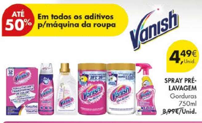 Vanish Spray Pré-Lavagem