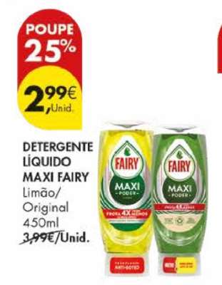 Detergente Líquido Maxi Fairy