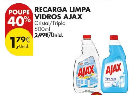 Recarga Limpa Vidros Ajax