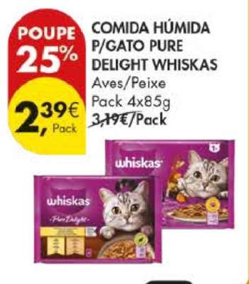 Comida Húmida P/Gato Pure Delight Whiskas