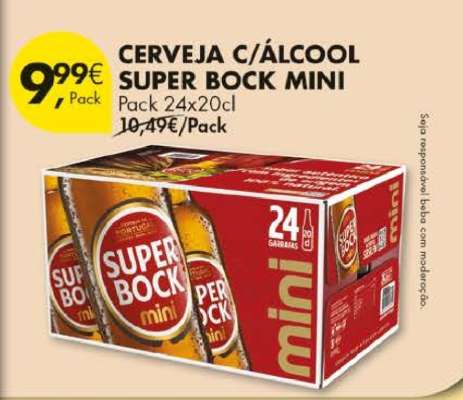 CERVEJA C/ALCOOL SUPER BOCK MINI