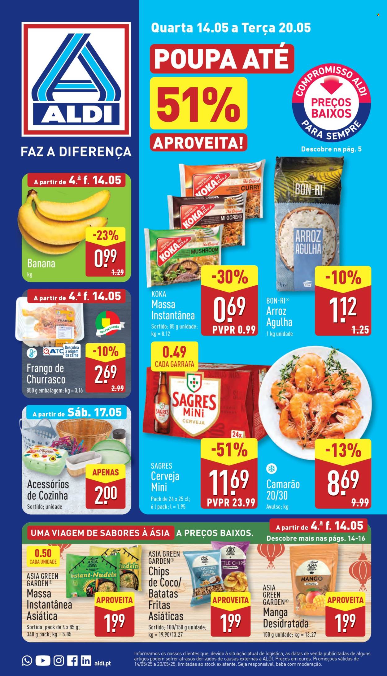 Folheto Aldi - 14.5.2025 - 20.5.2025. Página 1