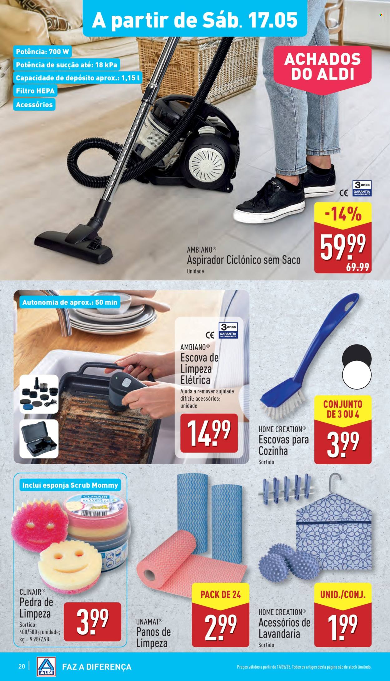 Folheto Aldi - 14.5.2025 - 20.5.2025. Página 1