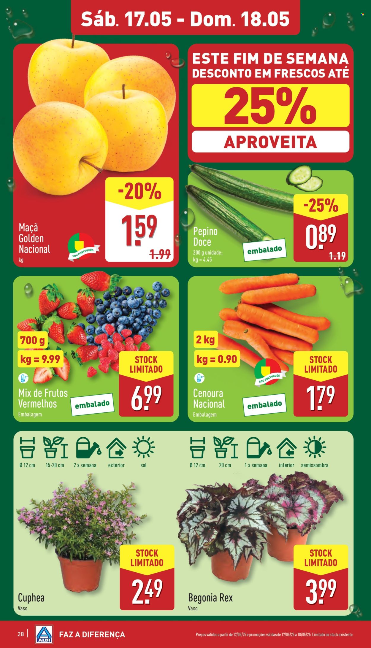 Folheto Aldi - 14.5.2025 - 20.5.2025. Página 1