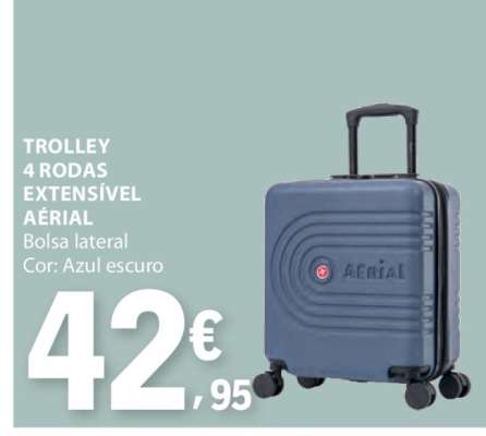 Trolley 4 Rodas Extensível Aérial