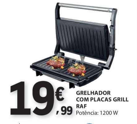 Grelhador com Placas Grill RAF