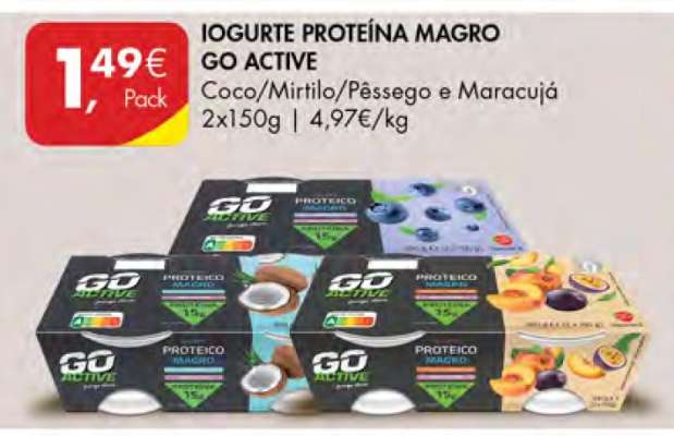 Iogurte Proteína Magro Go Active