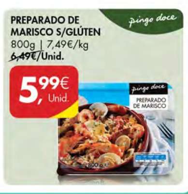 PREPARADO DE MARISCO S/GLÚTEN