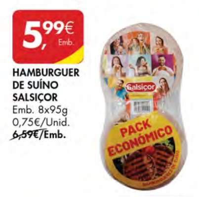 Hamburguer de Suíno Salsicor