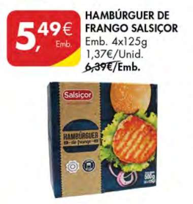 Hambúrguer de Frango Salsicor