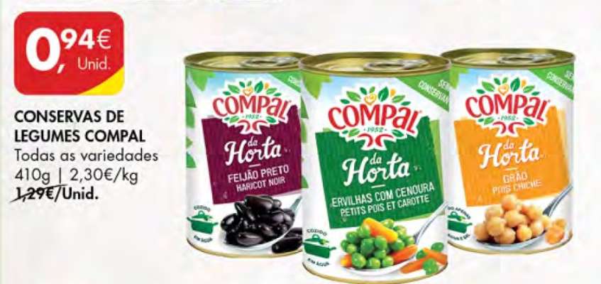 CONSERVAS DE LEGUMES COMPAL