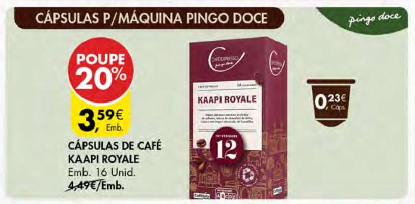 Cápsulas de Café Kaapi Royale