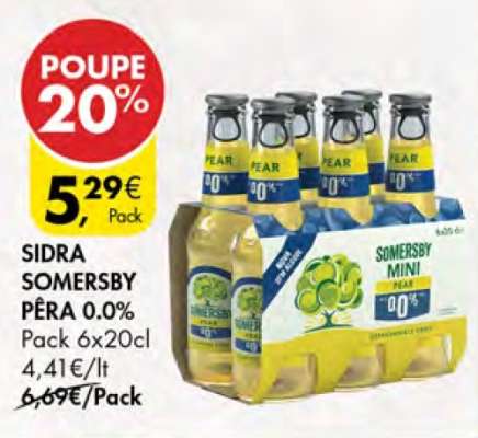 Sidra Somersby Pêra 0.0%