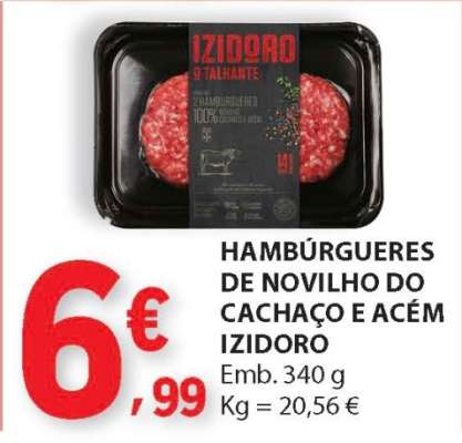 Hambúrgueres de Novilho do Cachaço e Acém Izidoro