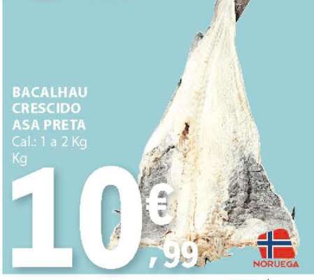 BACALHAU CRESCIDO ASA PRETA