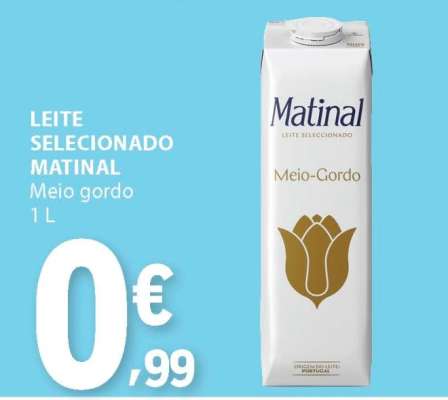 Leite Selecionado Matinal Meio Gordo