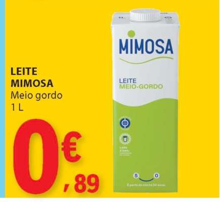 LEITE MIMOSA Meio gordo 1 L